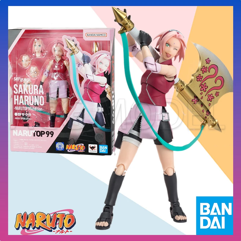 

В наличии Bandai SHF NARUTO SAKURA HARUNO NARUTOP99 EDITION Аниме полная фигурка Готовая модель Комплект игрушек в подарок для детей