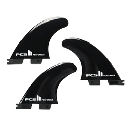 Fiberglass Reinforced Polymer Surfboard Fins Twin Tab 2/3/4/5 Fins Blue/Black