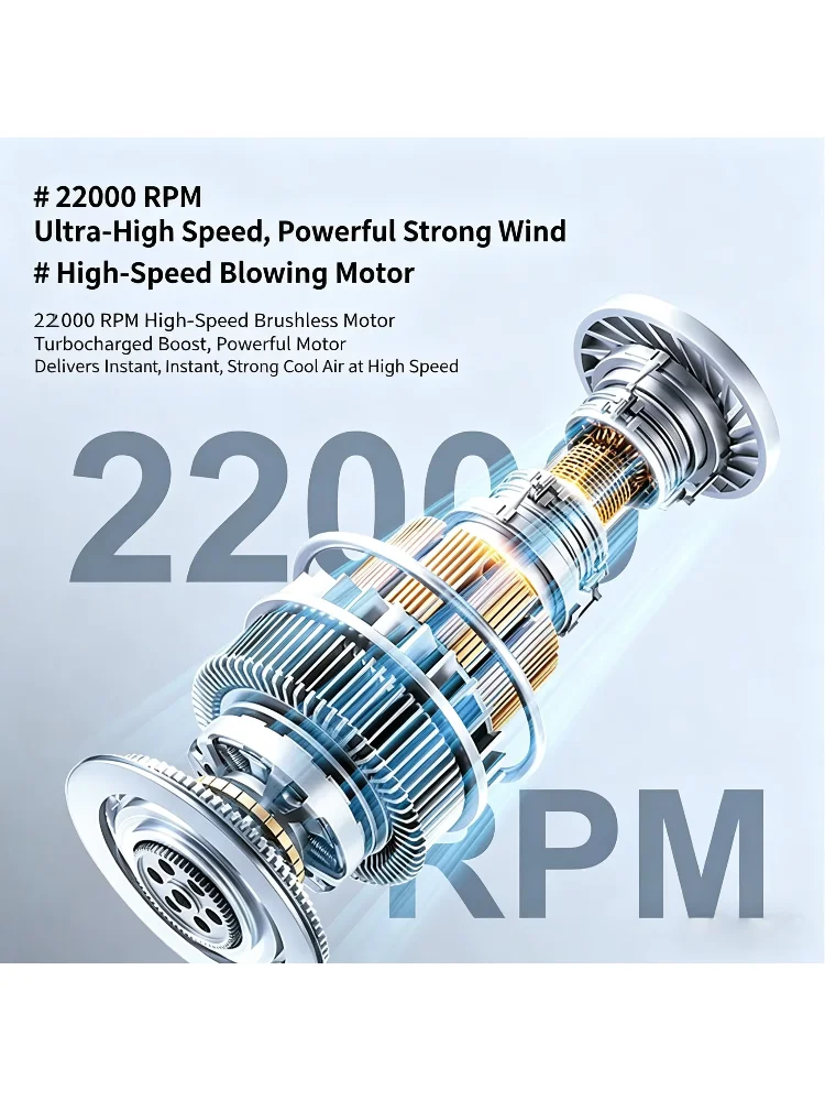 USB Rechargeable Mini Handheld Fan Ultra-Quiet Digital Display Small Electric Fan Powerful Wind Personal Cooling Fan With Light