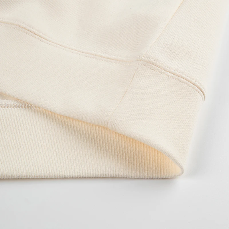 هوديي متباين الياقة شعار مطبوع مخصص للرجال والنساء بأكمام طويلة زي فريق التطريز الشخصي