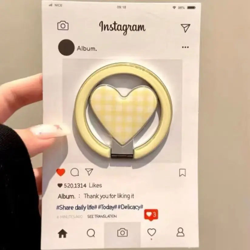 

Ins корейское 3D Love Heart для Magsafe, магнитная ручка для телефона Griptok, поддержка Tok для IPhone 17, поддержка беспроводной зарядки Promax