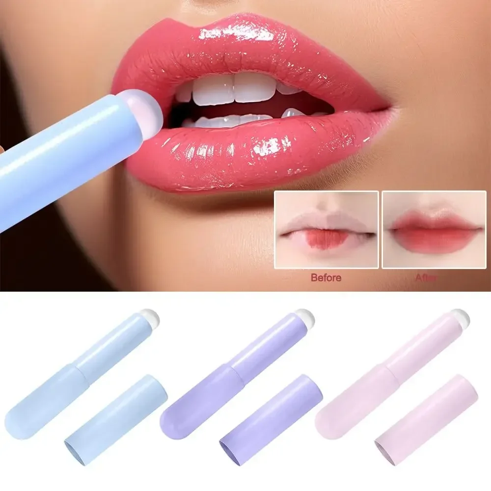 Pincel de labios de silicona mejorado con cubierta, pinceles correctores en ángulo, bálsamo labial, brillo de labios, pinceles correctores de cabeza redonda, brochas de maquillaje