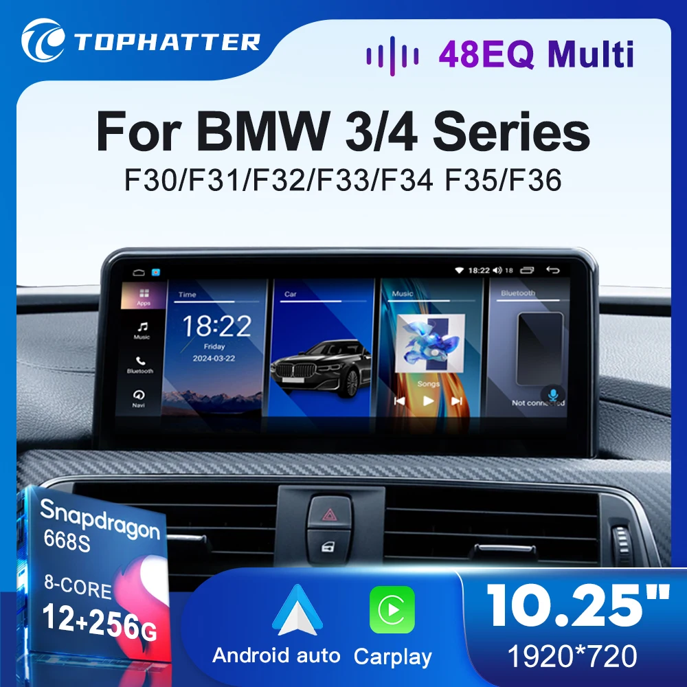 

Android Auto Wireless Carplay 10.25'' Multimedia Player Display Screen For BMW NBT EVO System 3 4 Series F30 F31 F32 F33 F34 F35