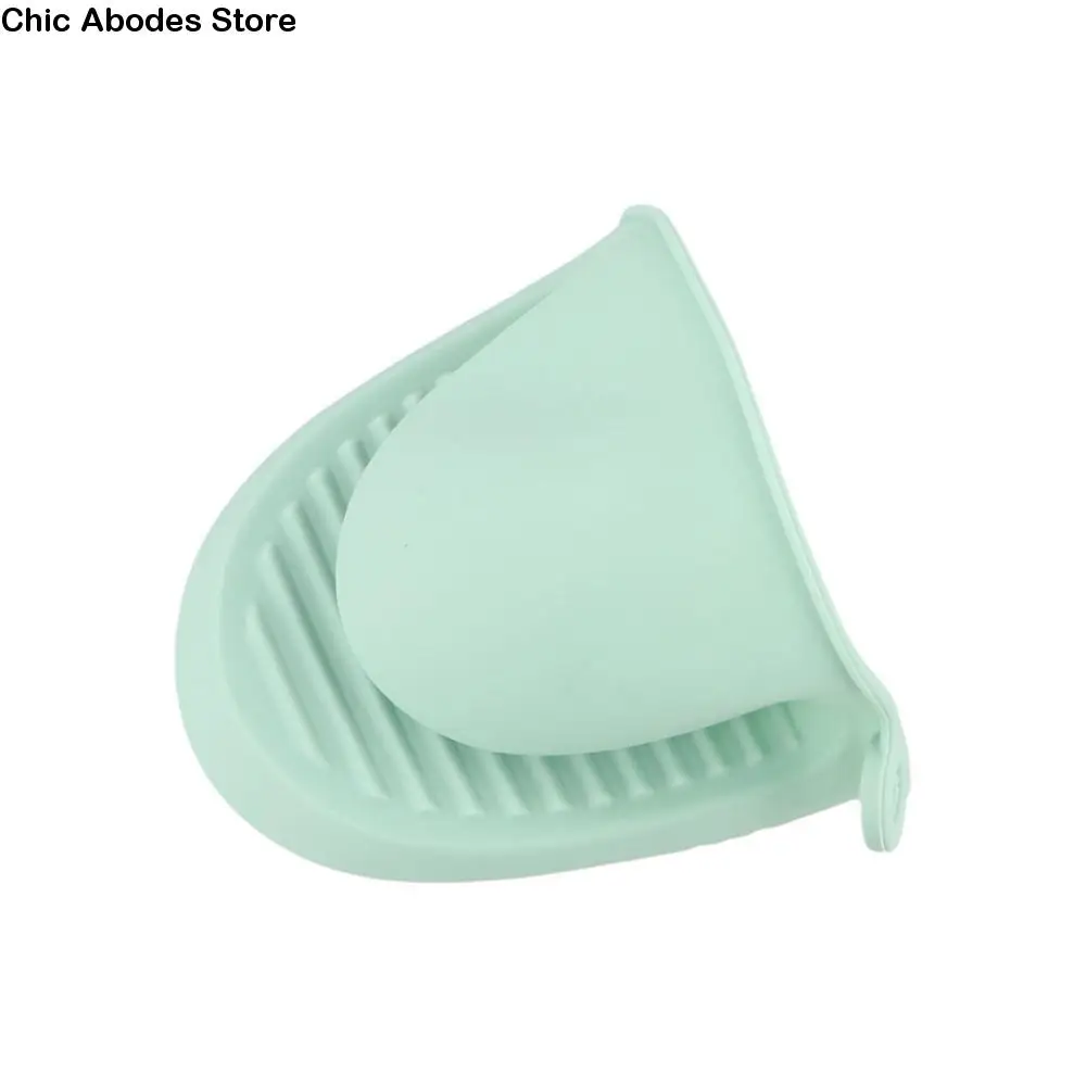 1 Pair Pot Clips Silicone Shark Shaped Oven Mitts Anti-scalding Heat Insulation Oven Glove Anti-slip Potholder Hot Dish