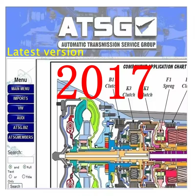 2024 Hot Sale ATSG 2017 Auto Repair Software ATSG Automatic Transmissions Service Group Repair Information Atsg Manual Diagnosi