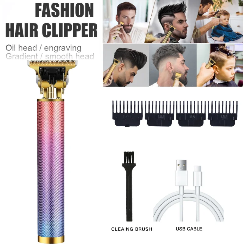Household Wireless Hair Clipper Electric Hair Trimmer Detachable Cutter Head Low Vibration Men Self Haircut Grooming Supplies