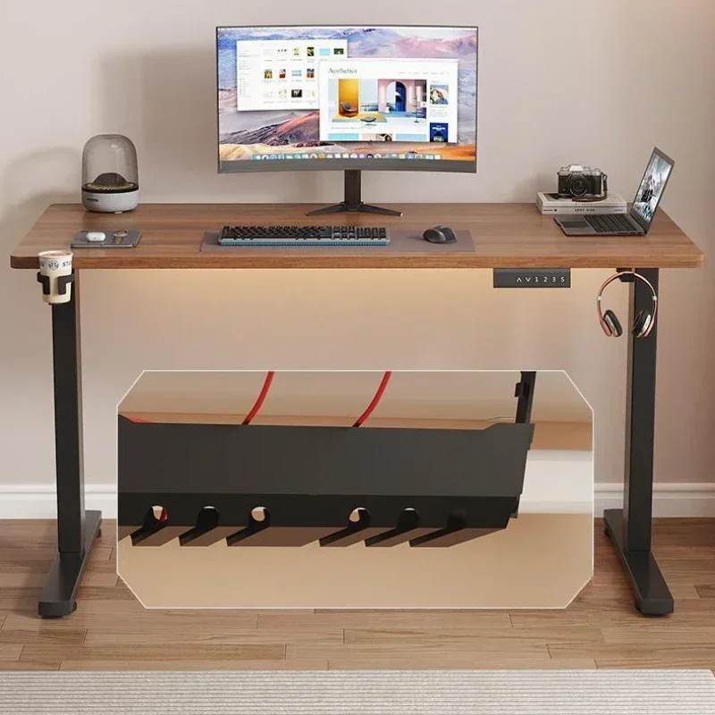 Electric Lifting Table Smart Computer Game E-sports Large White Student Study Table Lifting Table Desks Office