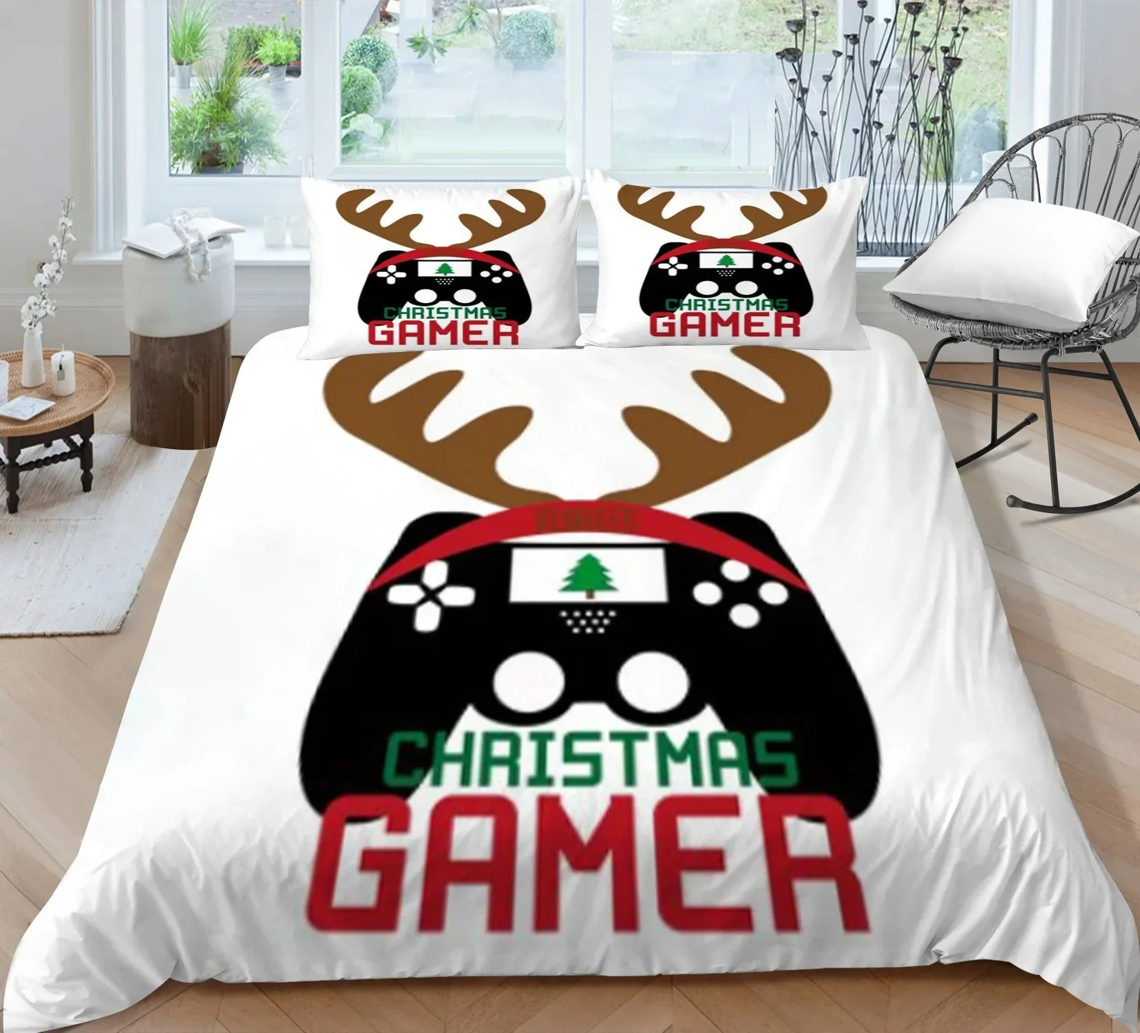 Juegos de cama de microfibra para niños, juego de funda nórdica con diseño de videojuegos, funda de edredón Queen con diseños de Playstation, juego de cama para adolescentes