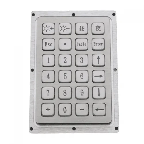 

Embedded Panel Mount Industrial keyboard 24 key IP65 Waterproof Metal Stainless Steel Keypad USB PS2 interface