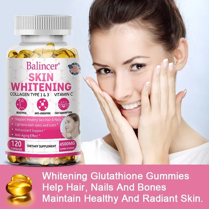 Collagen Capsules - Strengthens Hair, Nails, Improves Joint Health and Rejuvenates New Cells Anti-aging Facial Treatment