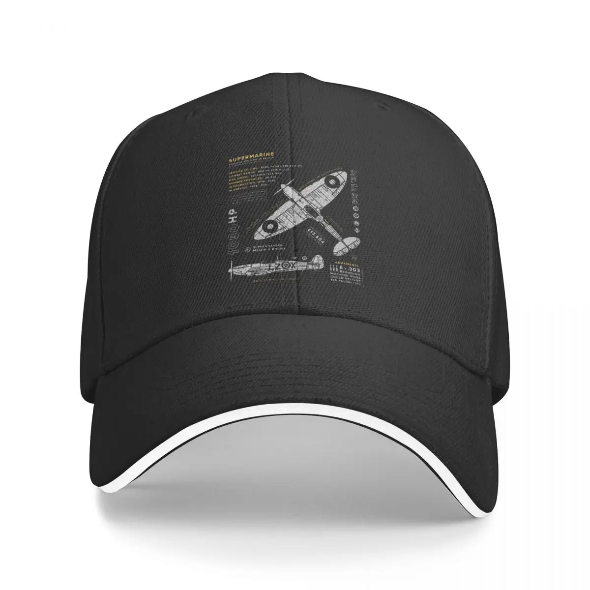 

Spitfire Classic Airplane Lover Men Baseball Caps Peaked Cap Sun Shade Windproof Hat