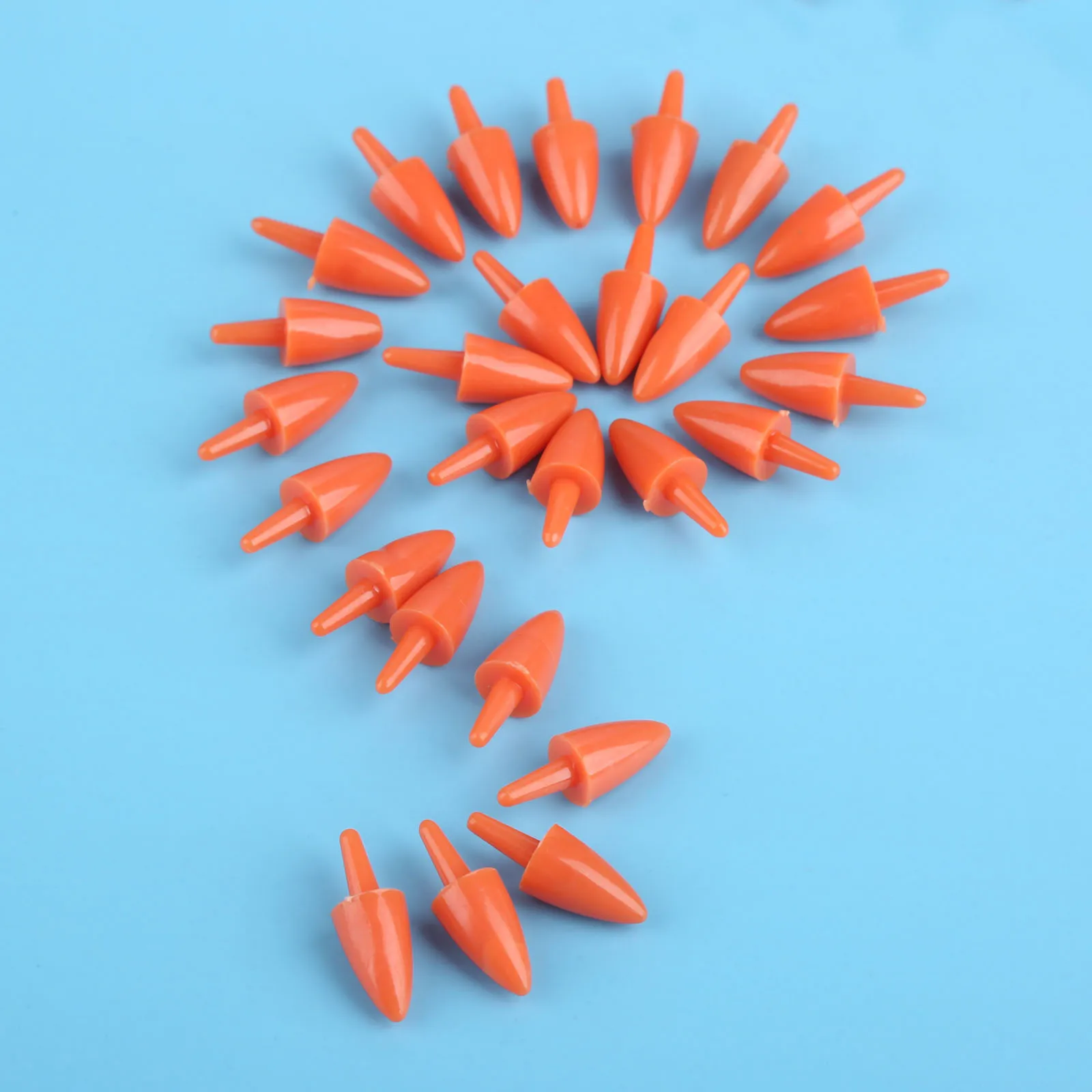 100/50 pçs boneco de neve nariz vermelho artesanato boneca diy nariz plástico papai noel nariz para costura crafting boneca fantoche pelúcia animais