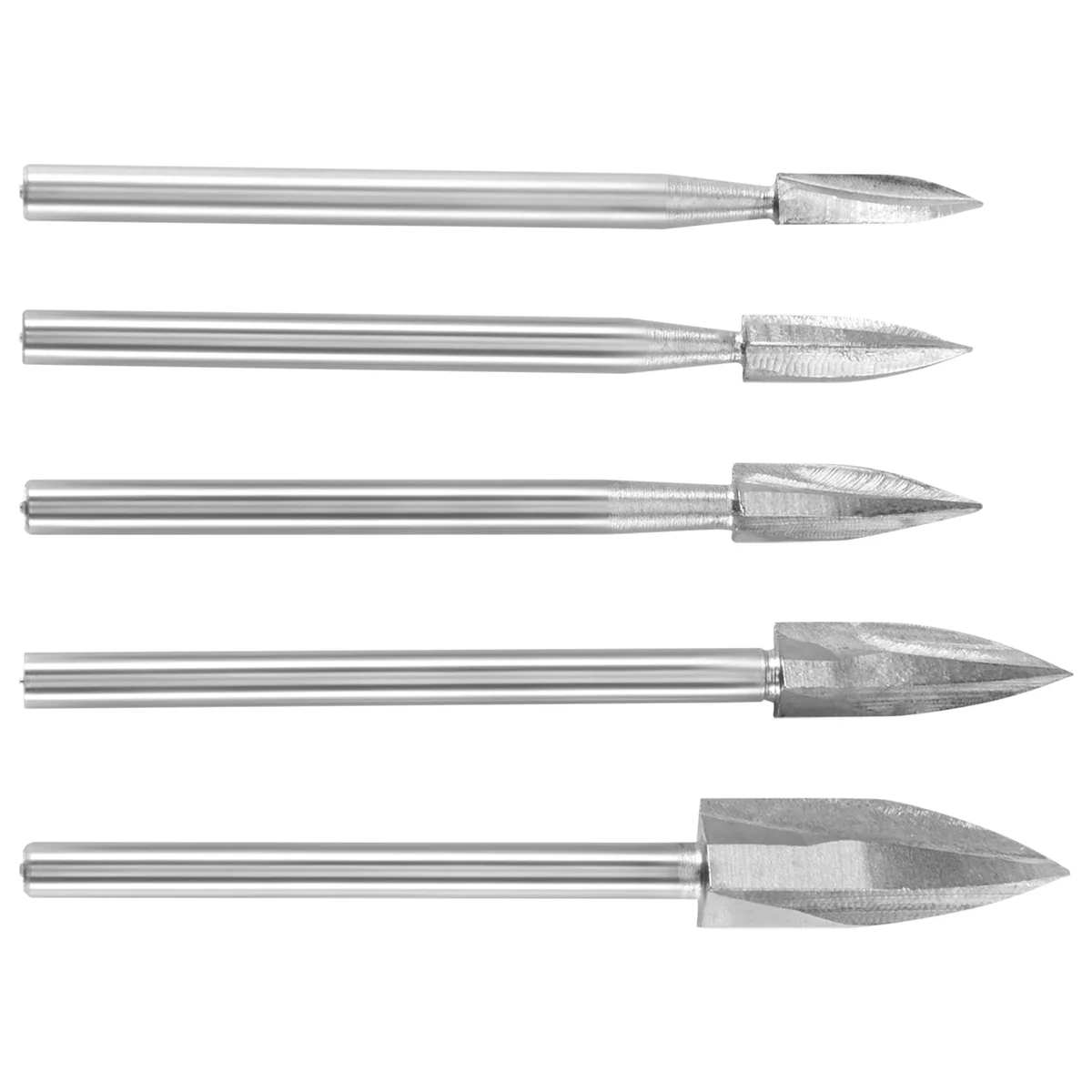 5 pezzi di accessori per trapano per intaglio e incisione del legno, montaggio universale per utensili rotanti (5 pezzi)