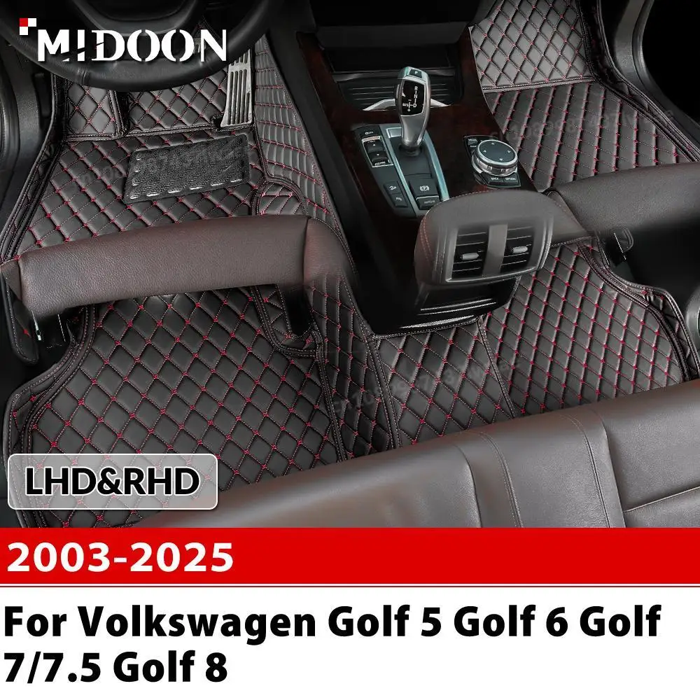 

Для Volkswagen Golf 5 Golf 6 Golf 7/7,5 Golf 8 2003-2024 Автомобильный коврик на заказ Автомобильный ковер Аксессуары для интерьера Защитные