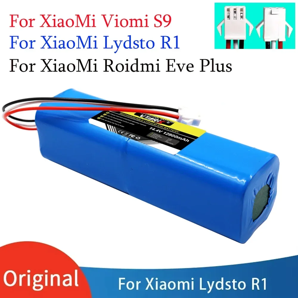 Original 12800mAh Li-ion Battery For Lydsto R1,Roidmi Eve Plus ,Proscenic M7 MAX, M7 Pro,M8 Pro,U6, Lenovo LR1 Vacuum Cleaner