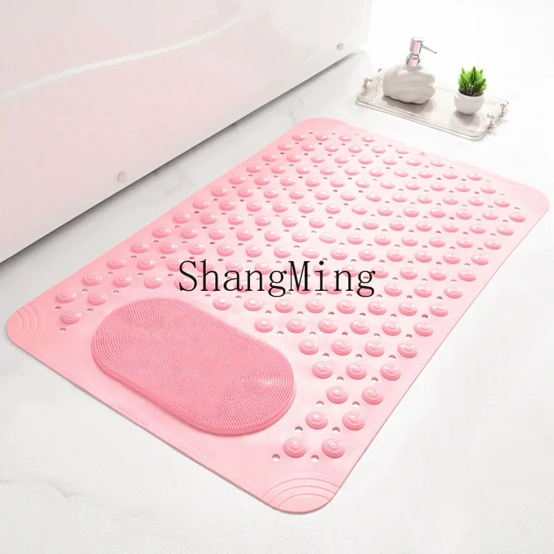 

minimalist silicone bathroom non-slip floor mat toilet shower room anti-drop suction cup mat bath toilet floor mat