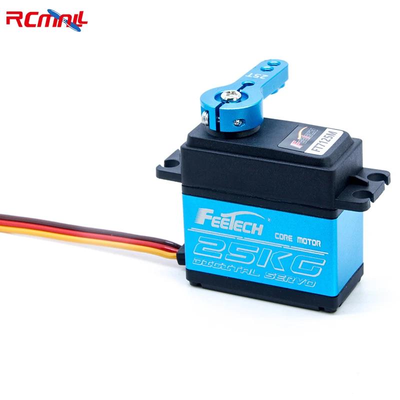 FEETECH FT7125M أجهزة رقمية 4-8.4 فولت 25 كجم 180 درجة محرك تروس فولاذي كامل لروبوت سيارة RC