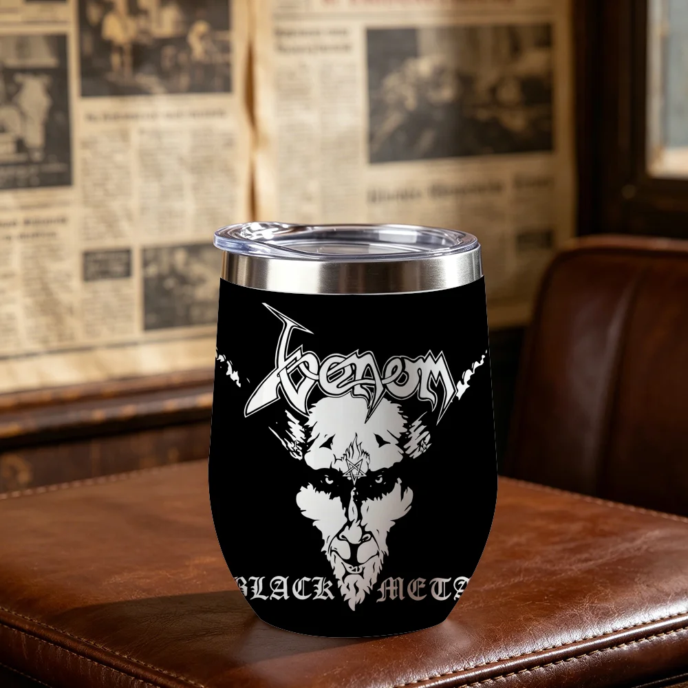 

Band V-Venom Vacuum Flasks 1PC 12oz Eggshell Stainless Steel Thermos 360ml Coffee Beer Mug Vacuum Insulated Flask