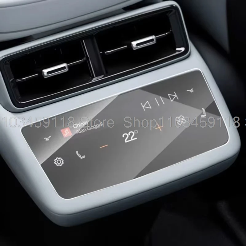 Displayschutzfolie aus gehärtetem Glas für Polestar 4 2023-2026 Auto-Innenraum-Klimaanlage LCD-Bildschirm Schutzfolie – Detail 2