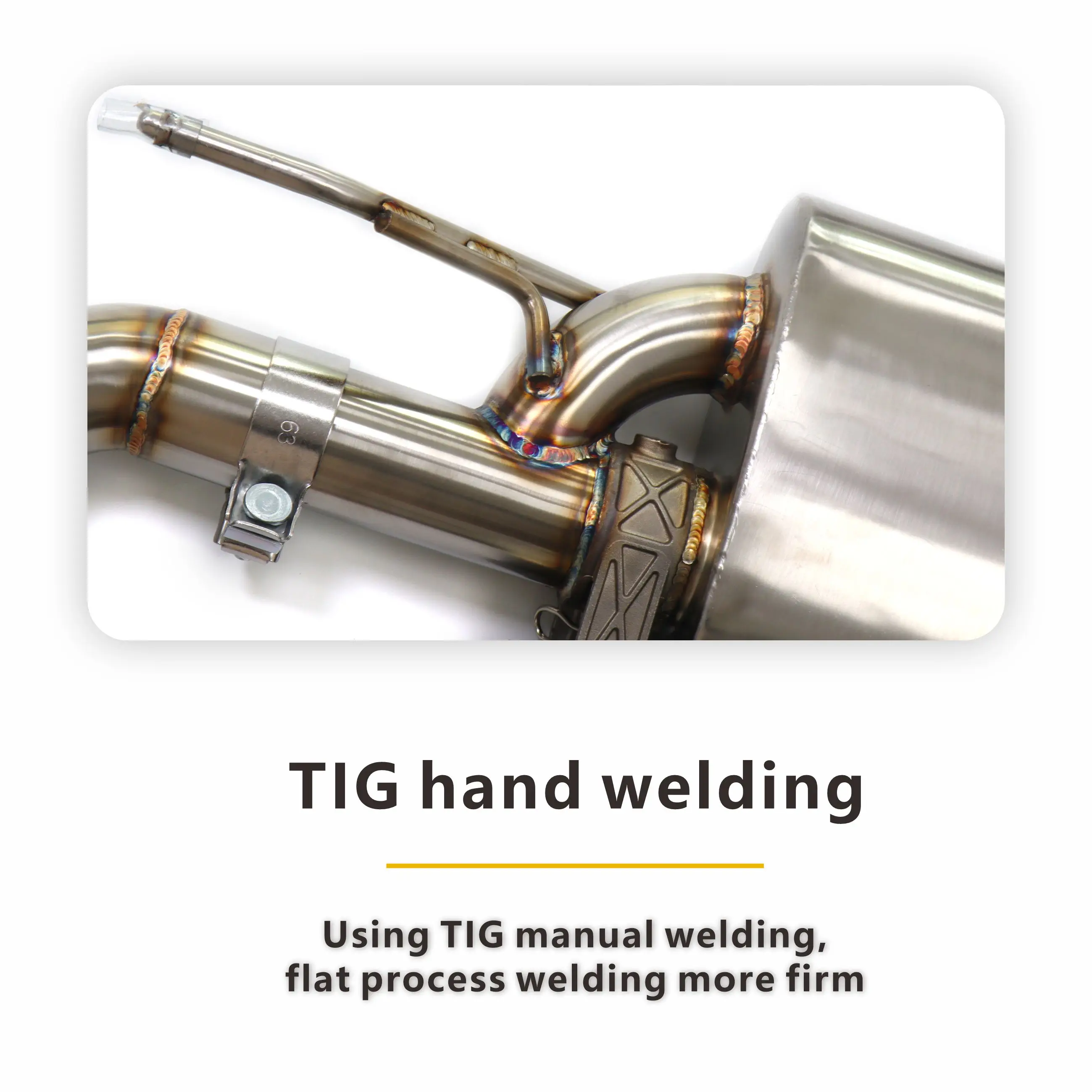 Выхлопная система HMD для Volkswagen Golf MK8 1.5T Электронные клапаны из нержавеющей стали Отличные звуки Глушитель Catback Советы