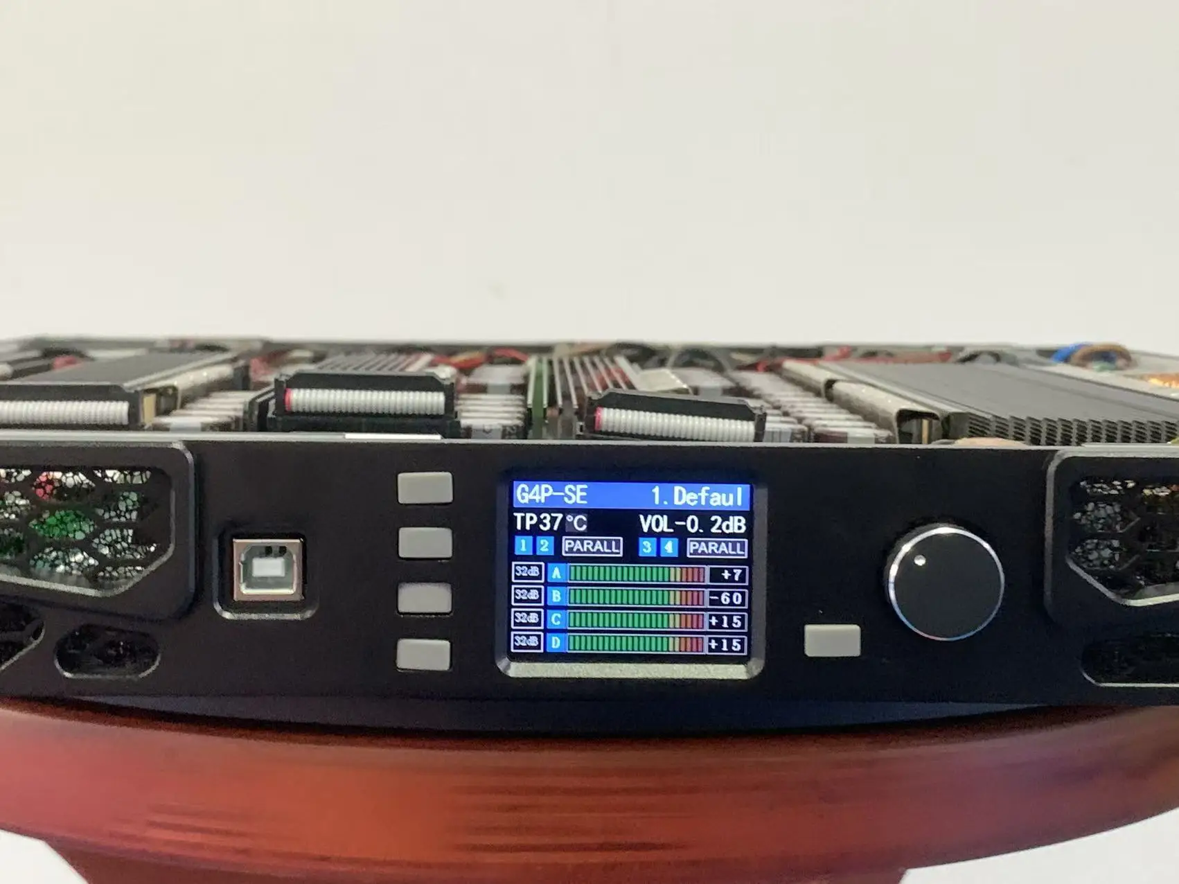 Professional Class D Digital Amplifier with DSP 4-channels High Power 4x3000W Subwoofer GAN Technology Line Array Sound System