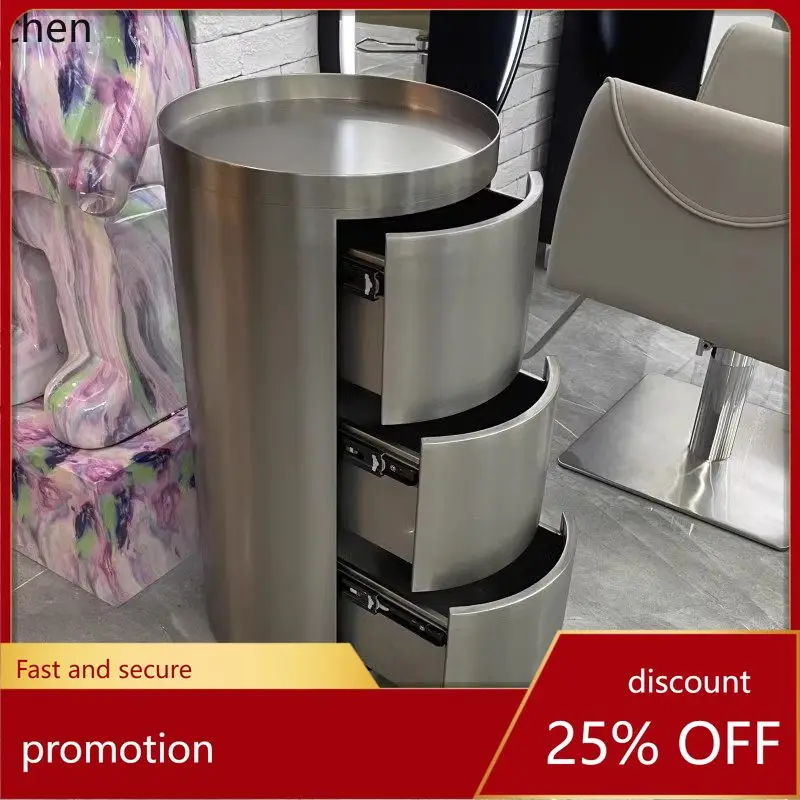 

YFY Hairdressing Tool Cabinet Salon Special Storage Stainless Steel Cabinet Tool Table Organizer Rack Barber Shop Cabinet