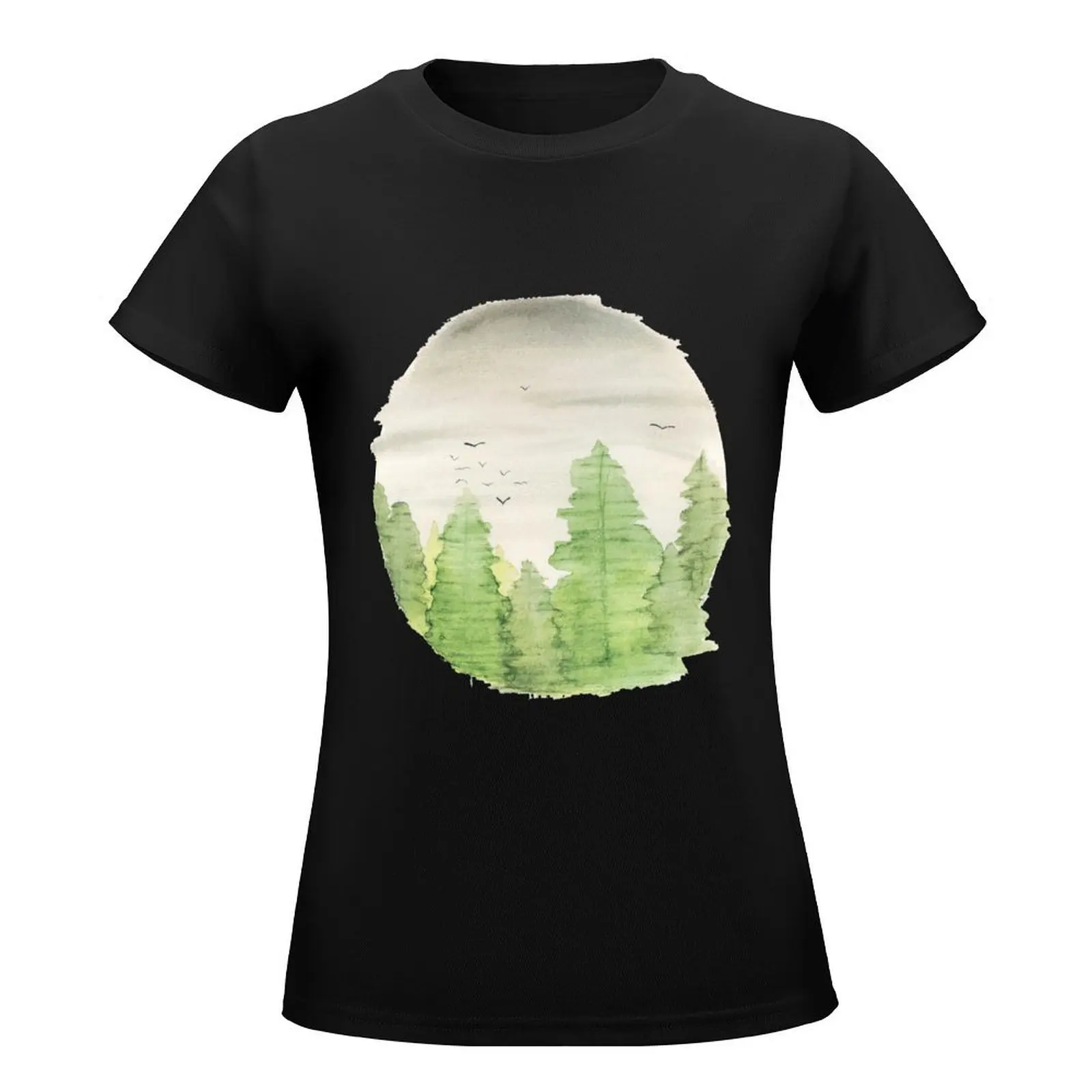 Rainy Pacific Northwest Day T-Shirt aesthetic clothes summer clothes cotton t shirts Women