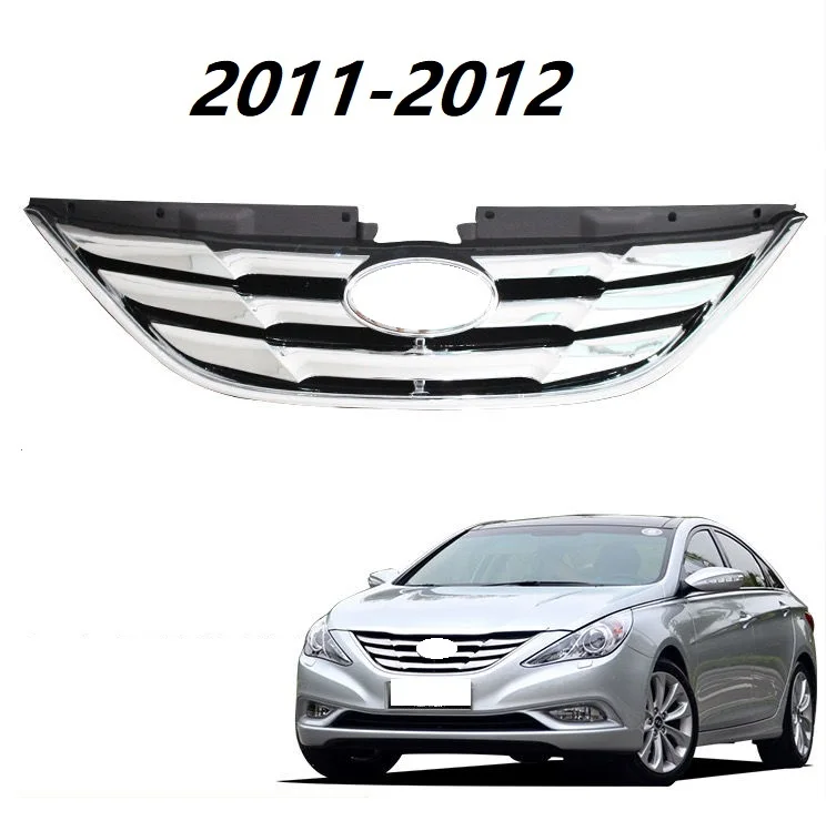 Car Mesh Grill Front Bumper Grille For Hyundai Sonata 8th Generation 2011 2012 2013 2014 2015