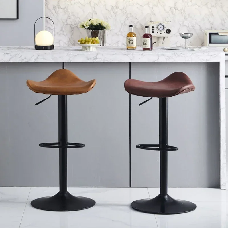 Italian Bar Stool High Lifting Rotating Kitchen Chair Sleek Modern Design Versatile Dining Furniture