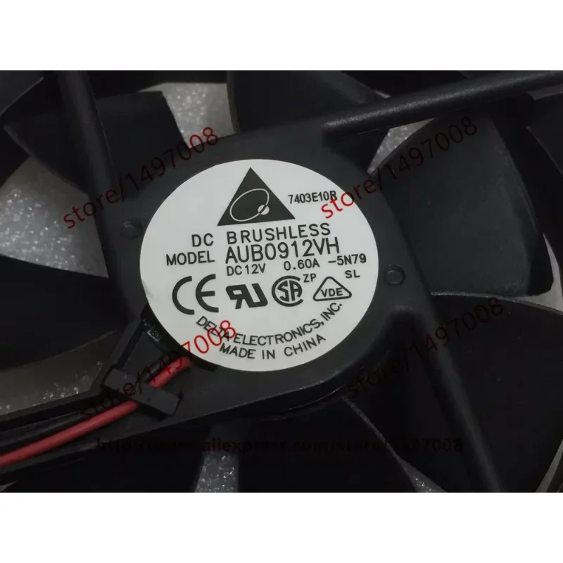 

Delta Electronics AUB0912VH 5N79 DC 12V 0.60A 90X90X25mm Server Cooling Fan