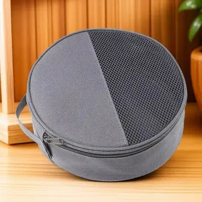 

Outdoor Utensil Storage Bag Oxford Cloth Durable Spacious Camping Tableware Organizer Picnic Plate Container Mesh Grid Carry