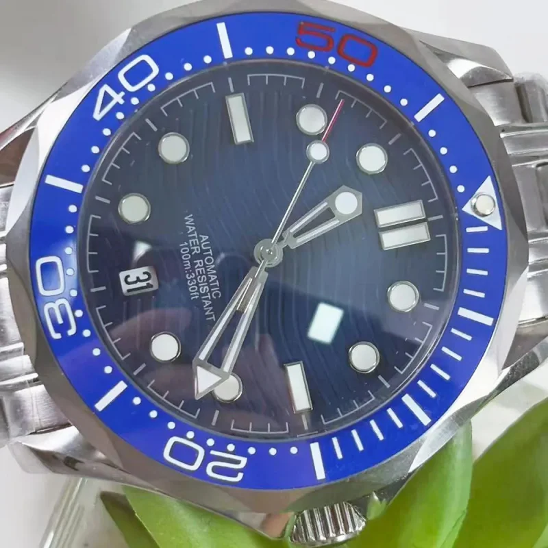 NH35 watch 41mm 316L stainless steel sapphire glass watch suitable for NH35 6O'clock movement 5bar waterproof