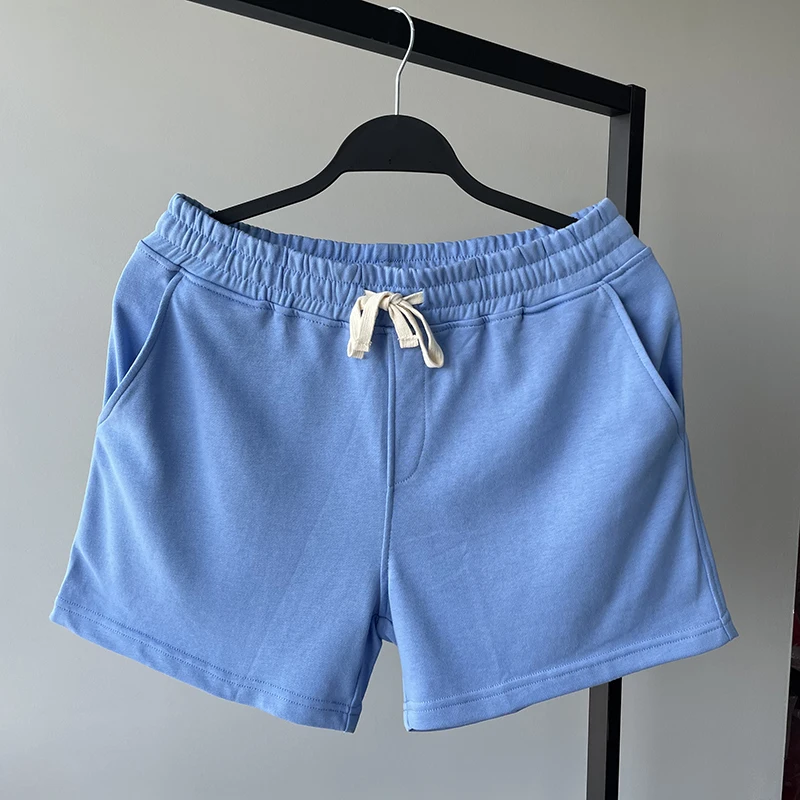 

High-End Cotton Elastic Sports orts Men's Youth Running Fitn Tee-Quarter Length Pants Summer Belted Slim Fit Casual Un...