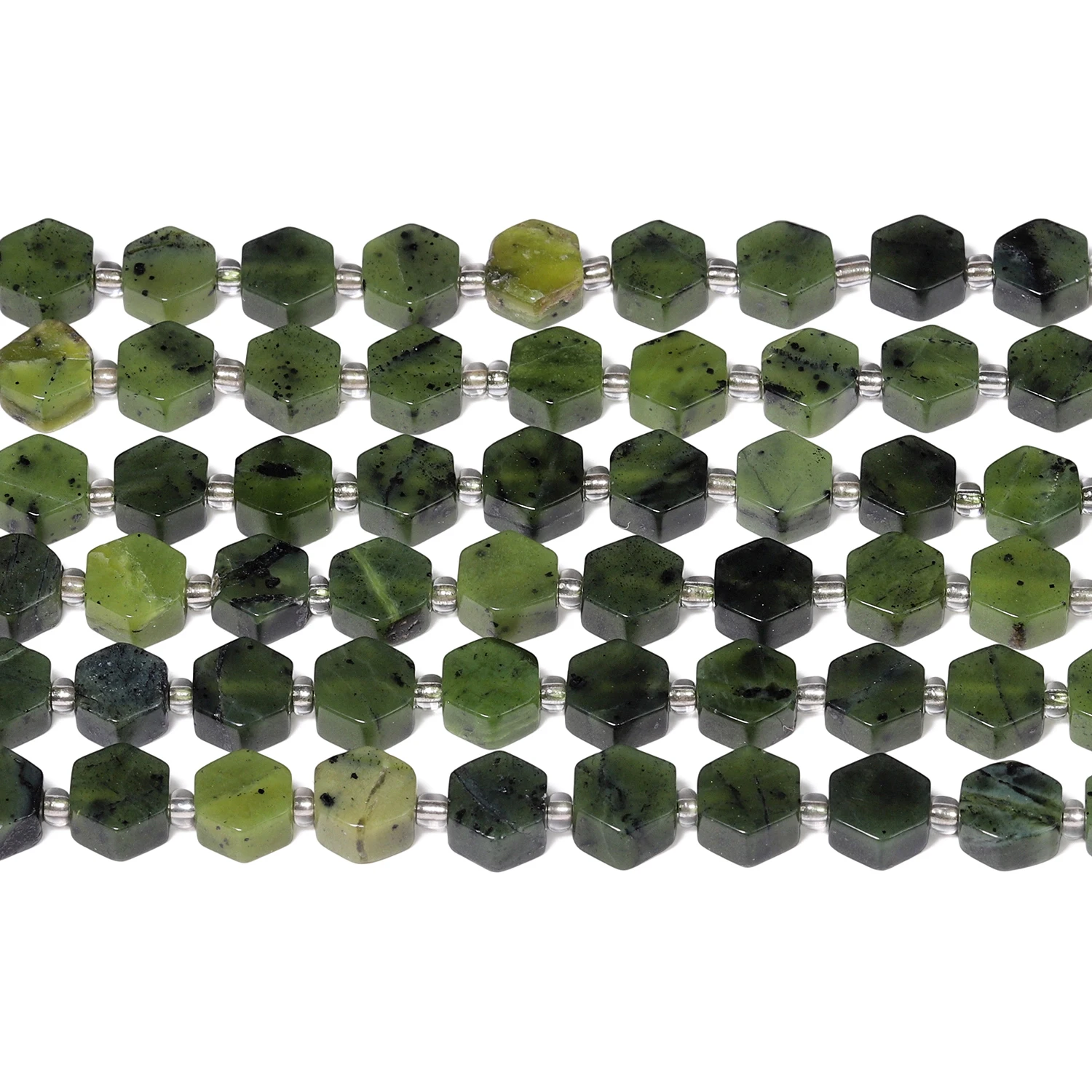 AAA Hexagon Natural Stone Gree - Jewelry Making Supplies Canada 评论和价格