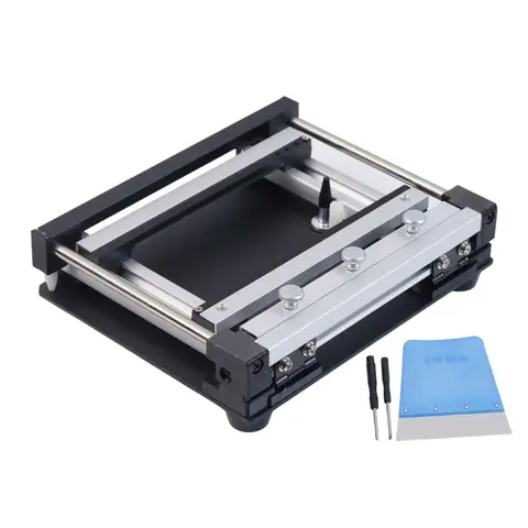 100x100MM Manual Small Screen Printing Station SMT PCB Steel Mesh Solder Paste Printing Table