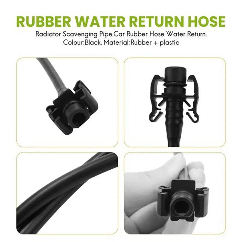 3Pcs Car Rubber Hose Water Return Radiator Scavenging Pipe For /Citroen 1323Y2-A08Q