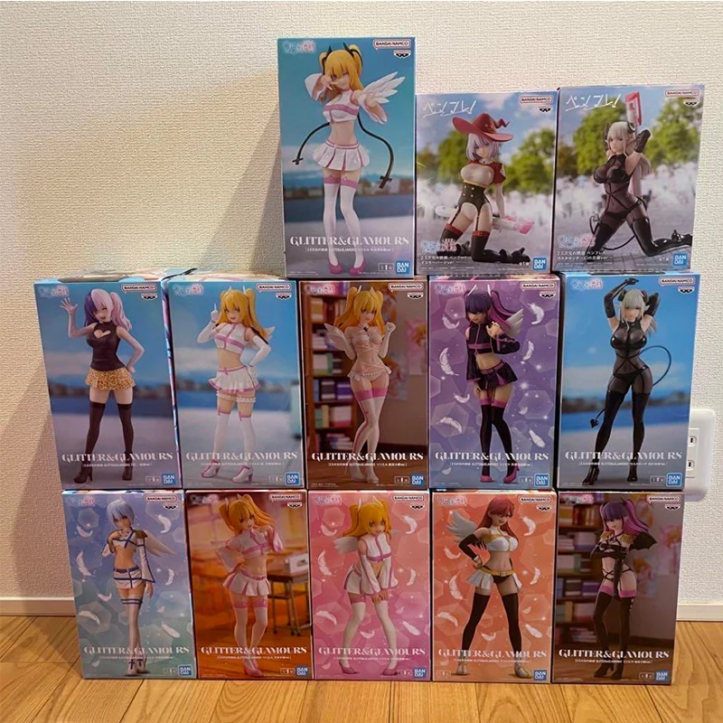 Na Stanie Bandai GLITTER & GLAMOURS 2.5D Seduction RIRISA AMANO Lily Elu Ariel Figurki Anime Model Ozdoby