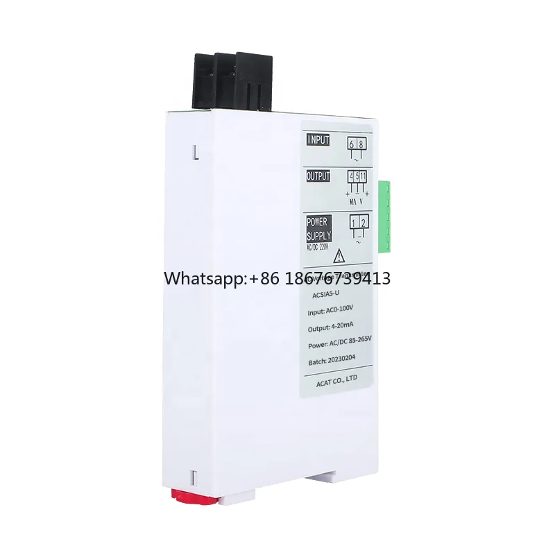 industrial-ac-voltage-sensor-transmitter-4-20ma-0-10v-output-with-35mm-din-rail-input-ac220v-high-quality-voltage-transducer