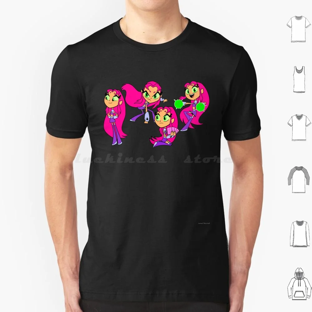 Camiseta de starfirees para hombre y mujer, camisa con estampado de Robin, Cuervo, Starfire, Beast Boy, Cyborg, Titans, Comics Go, 6Xl