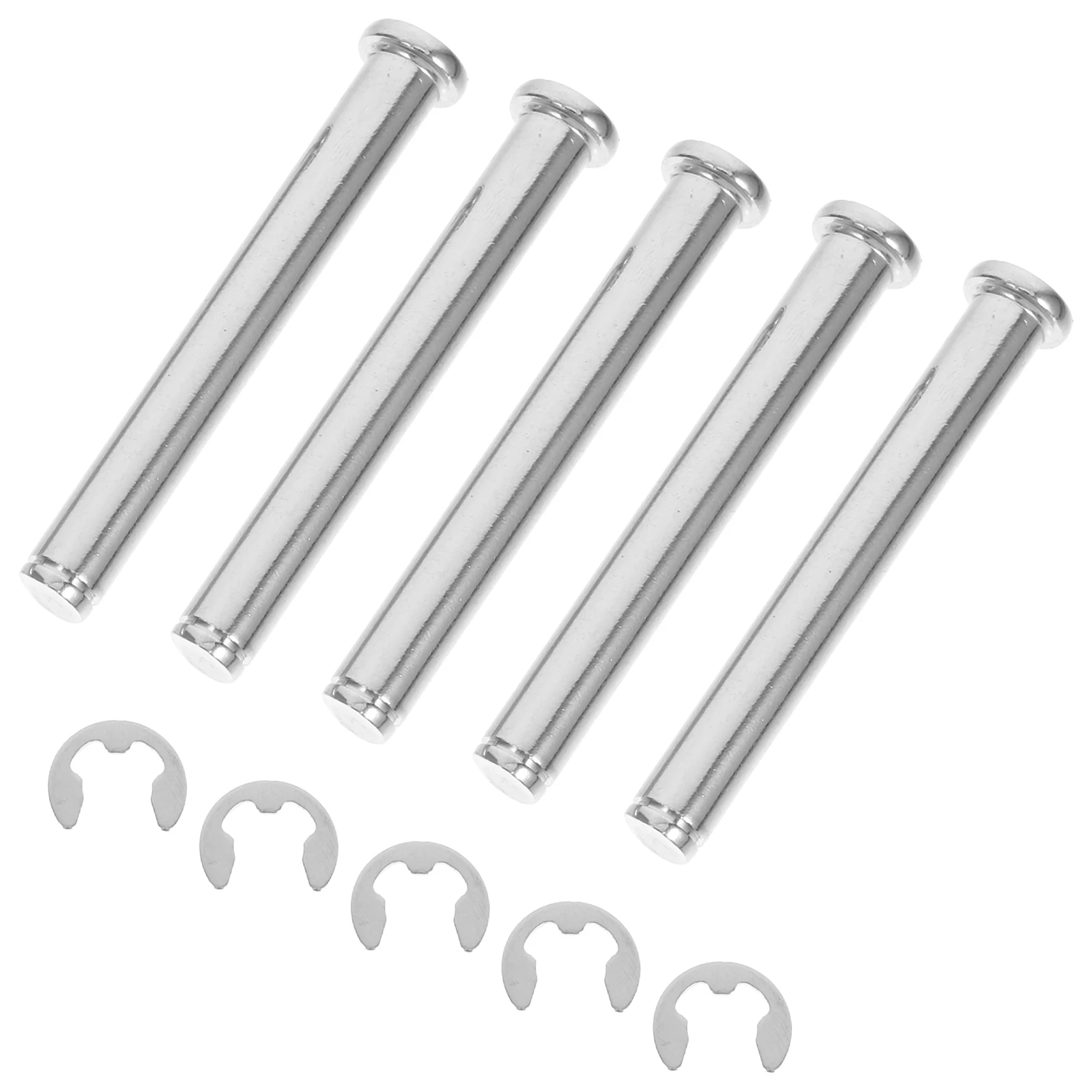 

5pcs Shelf Latches Pallet Rack Hooks Safety Pin Heavy Duty Stainless Steel Cylindrical Retaining Rings Flat Head Groove
