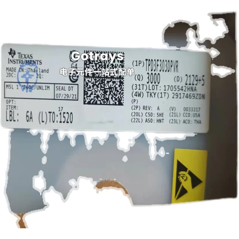 10pcs TPD3F303DPVR TPD3F303 SMT USON-6 EMI Filter Circuit Chip