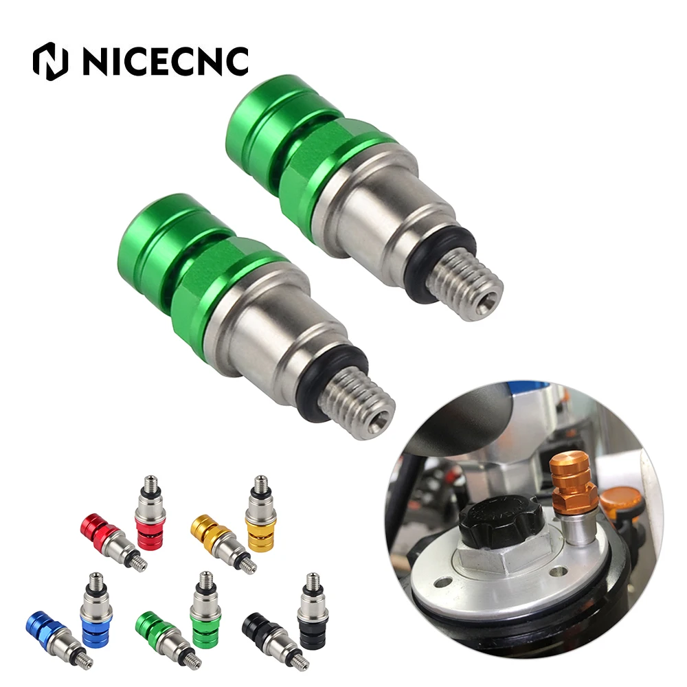 

For Kawasaki KX125 KX250 1989-2008 KX80 KX85 KX100 1990-2021 M5 Fork Air Bleeders Valve Screw For Suzuki RM125 RM250 RMZ 250 450