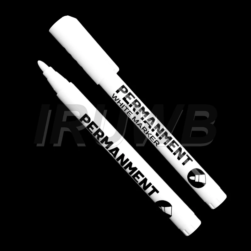 Art Writing Waterproof White Paint Pen Fine Tip Oil-Based Marker Pen Acrylic Paint Marker Stationery Supplies