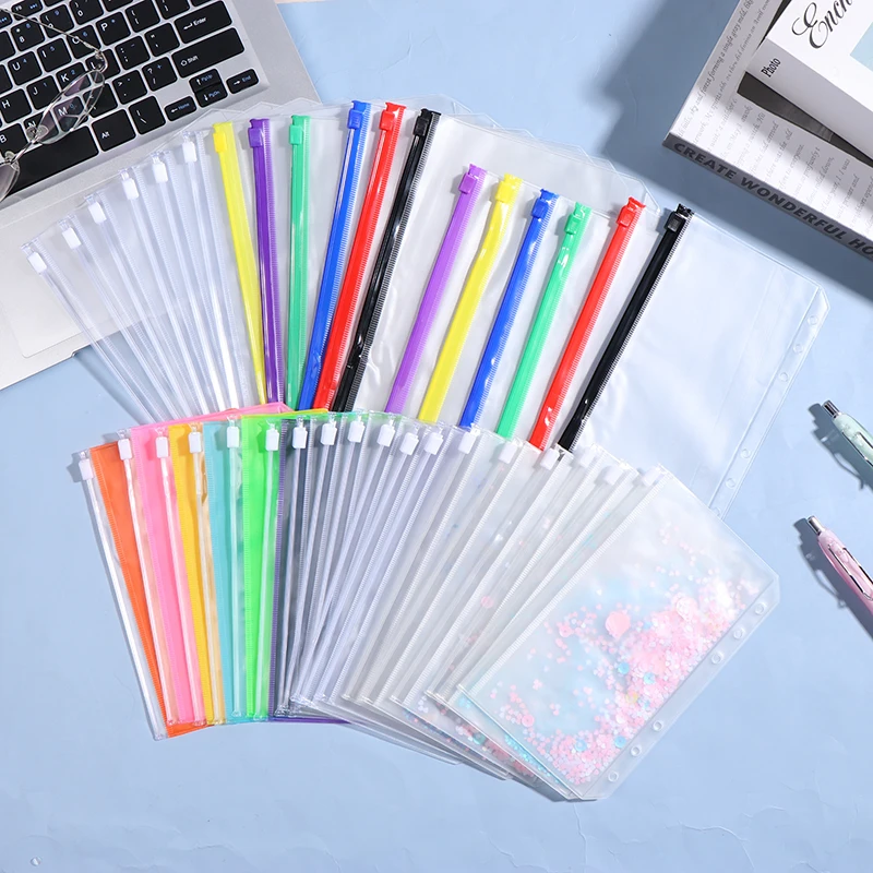 Specially Supply A6 Frosted Color Zipper Bag Notebook Storage Bag Looseleaf Book