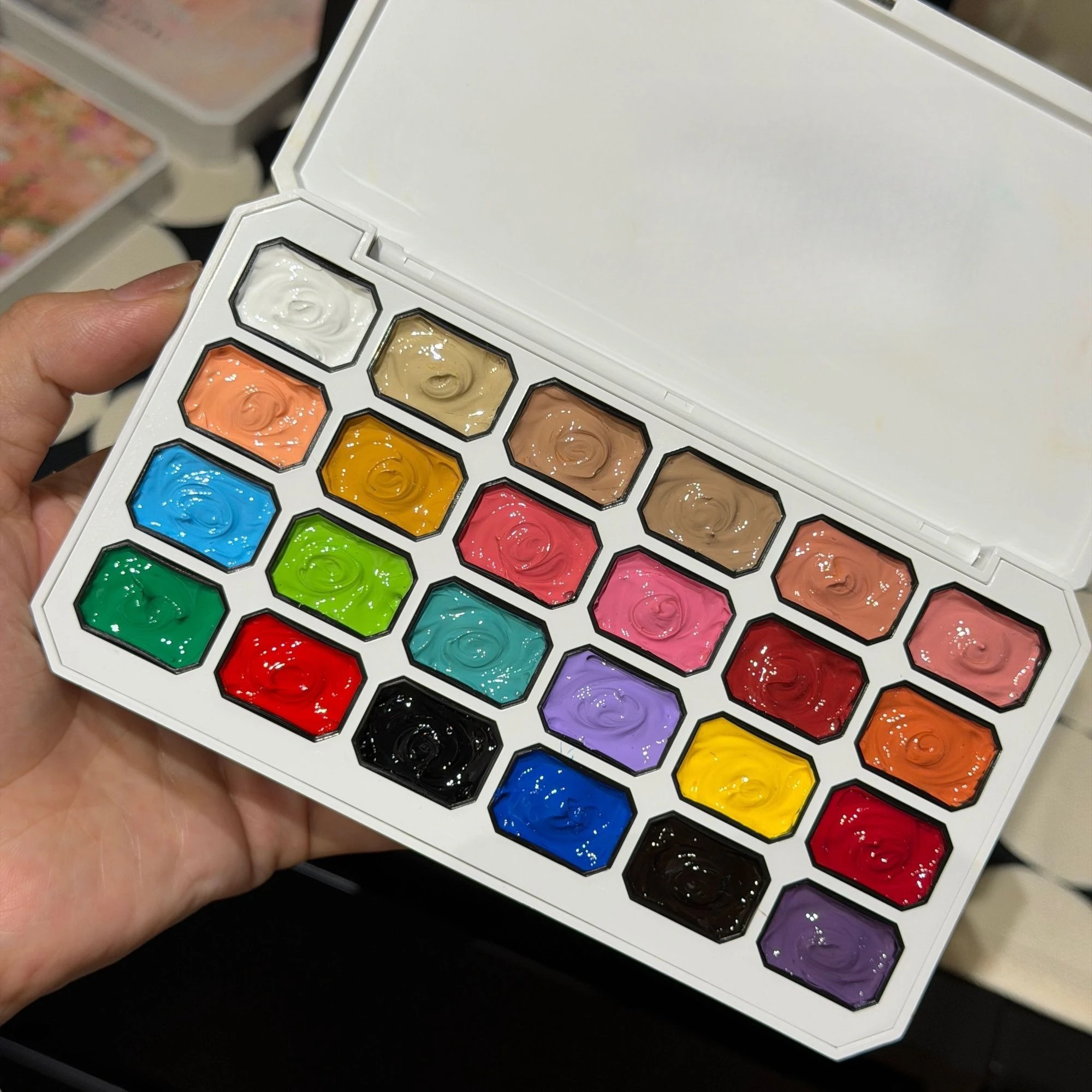 24Colors Patting Painting Gel Nail Polish Blooming Transfer Design UV LED Soak Off Gel Varnish Gradient Pat Gel Palette Manicure