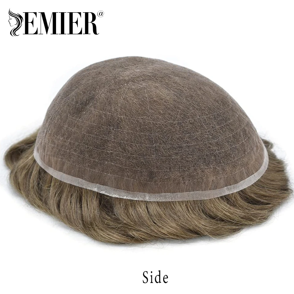 ذكر الشعر الاصطناعية الفرنسية قاعدة الدانتيل الكامل شعر مستعار للرجال تنفس الرجال الشعرية الاصطناعية 6 "شعر مستعار للرجال 100% خصلات الشعر المستعار الإنسان