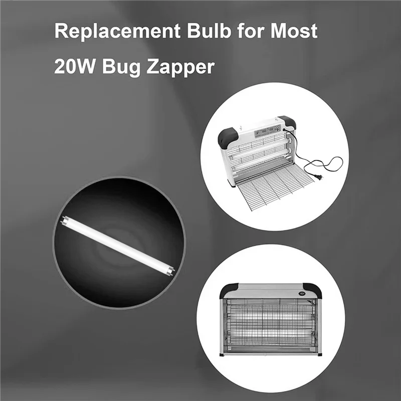 A76G-For 20W Bug Zapper Replacement 6 Pack FSL BL T8 F10W Bulb، 13 بوصة 10 وات لمبة إضاءة لـ Spectek، Liba
