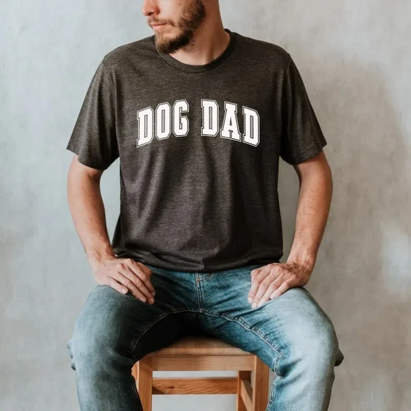 

Funny Dog Dad T-Shirt for Father's Day - Retro Pet Lover Gift for Men - Customizable Dad Tee