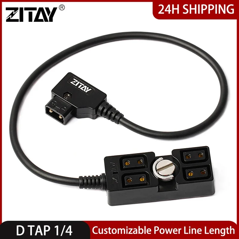 ZITAY D-Tap Revolving 4-port D-tap Female Camera Power Distributor Type B Anton V-mount Battery Converter for Arri Steadicam