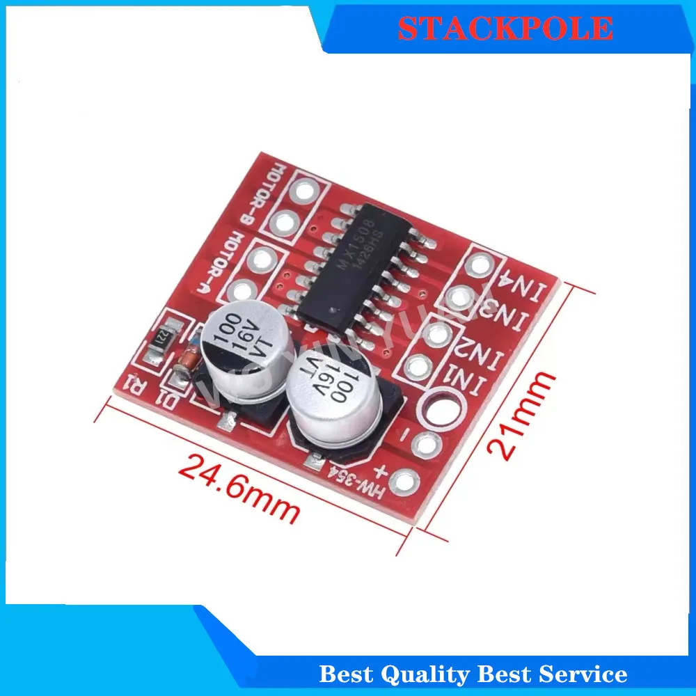 10pcs MX1508 DC Motor Driver Module DC 2V-10V 1.5A 2-Way PWM Speed Dual H-Bridge Stepper Motor Driver L298N